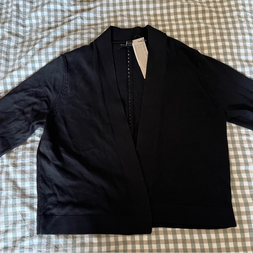 Petite Short Open Front Cardigan